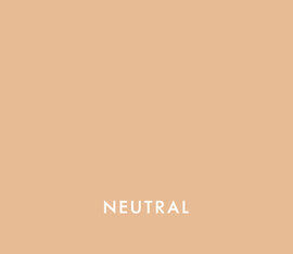 A plain beige background with the word "NEUTRAL" written in white at the bottom.